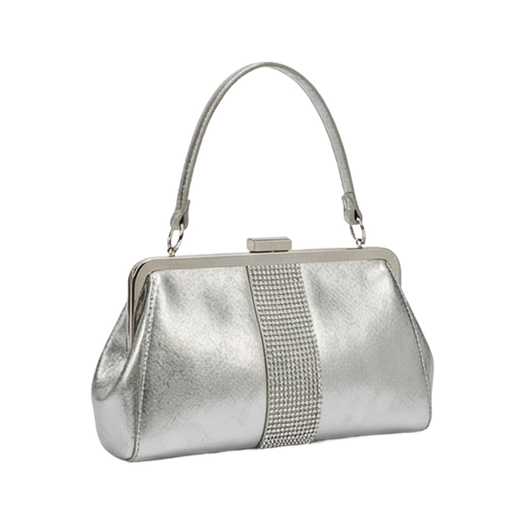 广诚OEM Metallic PU Leather Evening Handbag (HB-003) 工厂直供 MOQ 300pcs