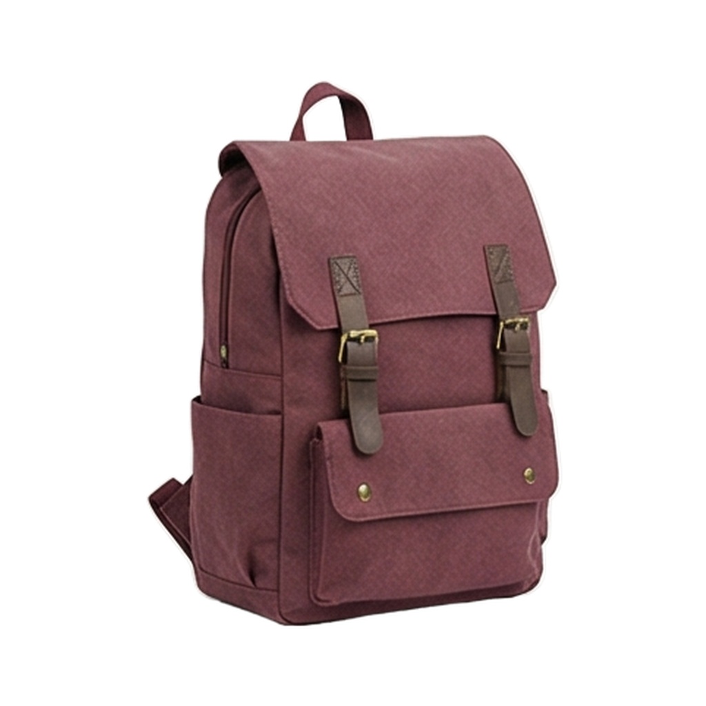 广诚OEM Vintage Water-Repellent Canvas Backpack (BP-014) 工厂直供 MOQ 500pcs