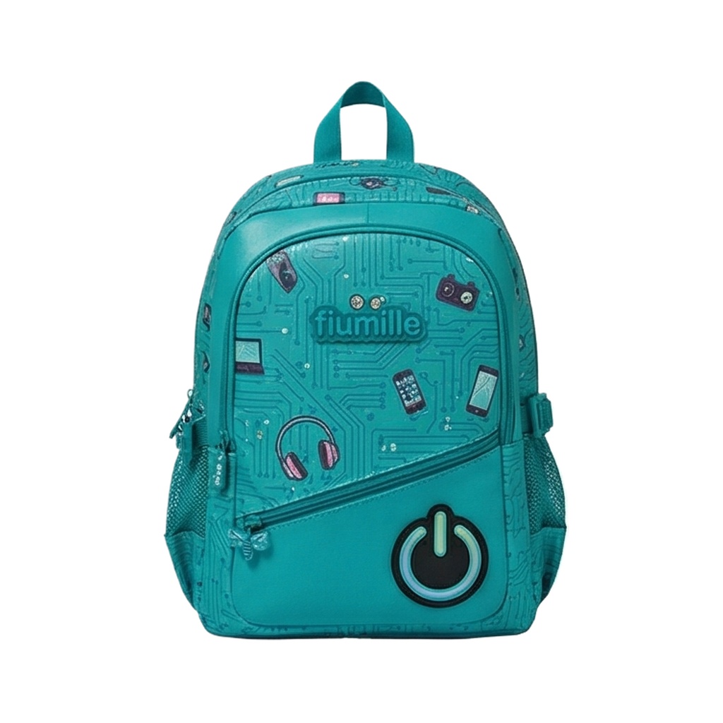 广诚OEM SB-002 Fiumille Tech-Themed Kids Schoolbag (OEM Factory Direct) 工厂直供 MOQ 500pcs